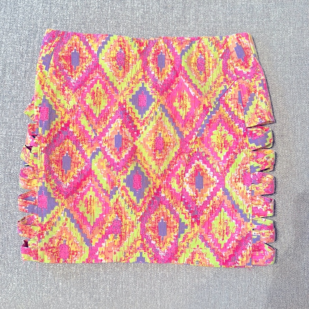 Retro Neon Mini-Skirt! szM Mustard Seed Kelly Kapowski Skirt